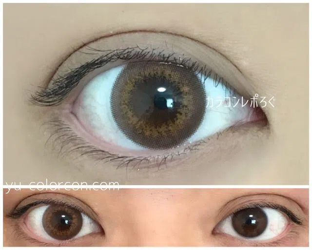 ピンクチュール ゆーこのカラコンレポ 着画と口コミ