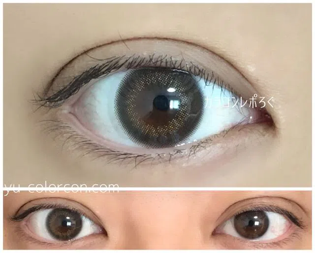 抹茶ラテ｜ゆーこのカラコンレポ＆着画と口コミ