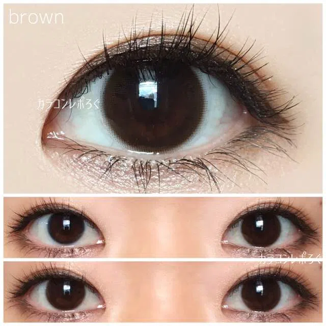 ダークブラウン｜ゆーこのカラコンレポ＆着画と口コミ
