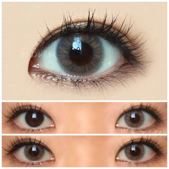 オレンジブラウン ゆーこのカラコンレポ 着画と口コミ