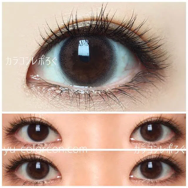 クリアベージュ ゆーこのカラコンレポ 着画と口コミ