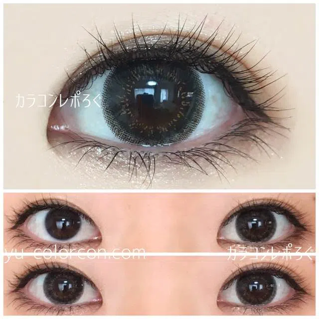 グロッシーグリーン 終売 ゆーこのカラコンレポ 着画と口コミ