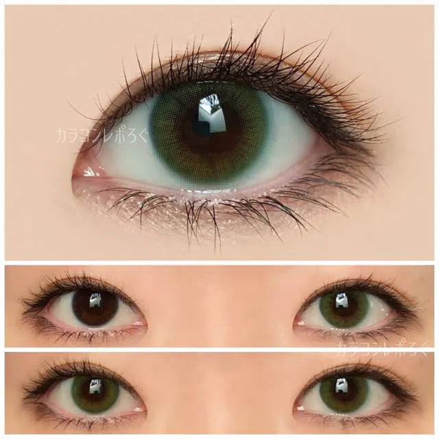 ジェムグリーン ゆーこのカラコンレポ 着画と口コミ