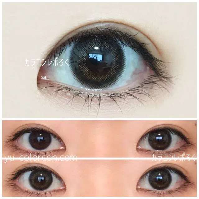 抹茶ラテ｜ゆーこのカラコンレポ＆着画と口コミ