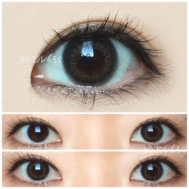 抹茶ラテ｜ゆーこのカラコンレポ＆着画と口コミ